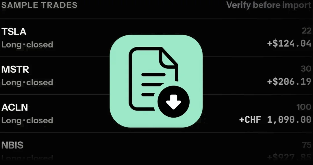 Trade import verification preview