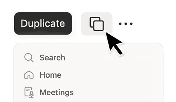 Duplicate template into Notion